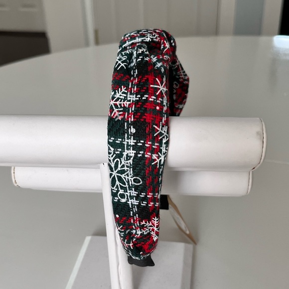 | Winter HEADBAND | NEW! | Snowflakes on Tweed - Picture 8 of 9